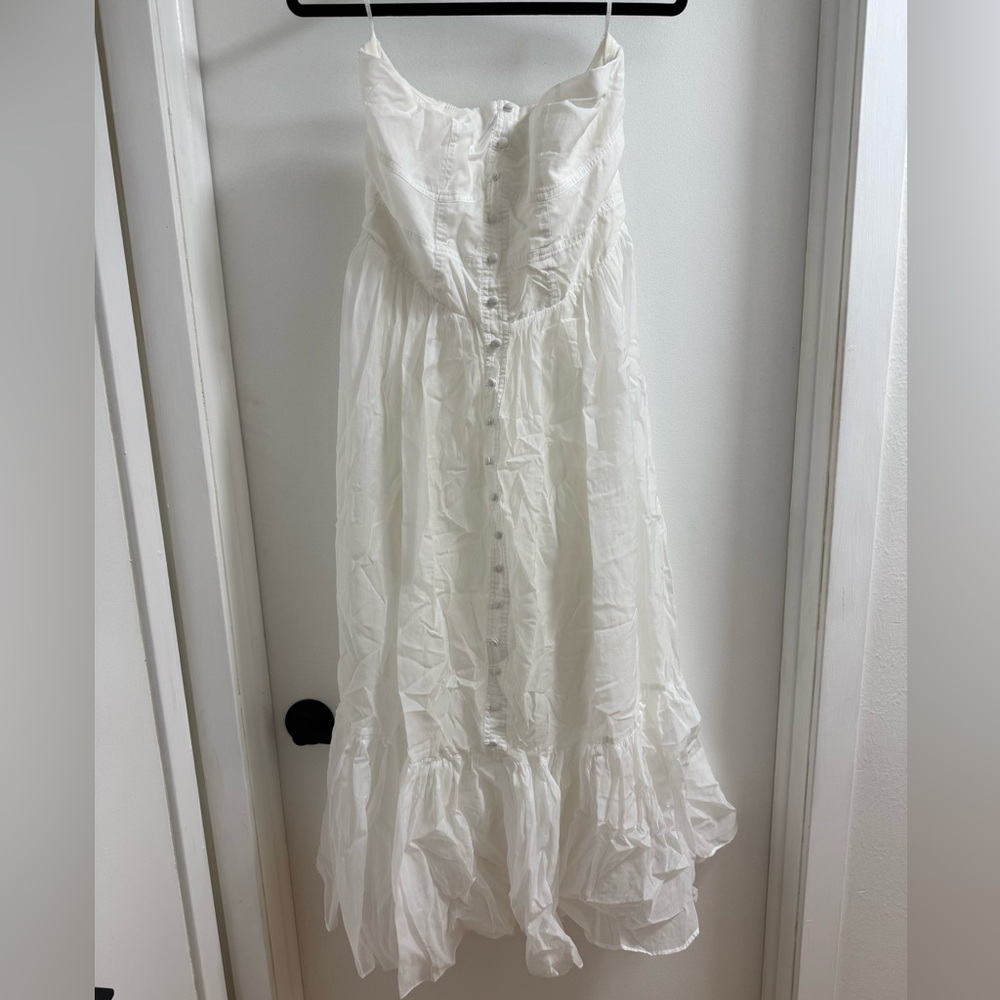 Anthropologie Mare Mare Island Flounced Maxi Dress white - Picture 2 of 7